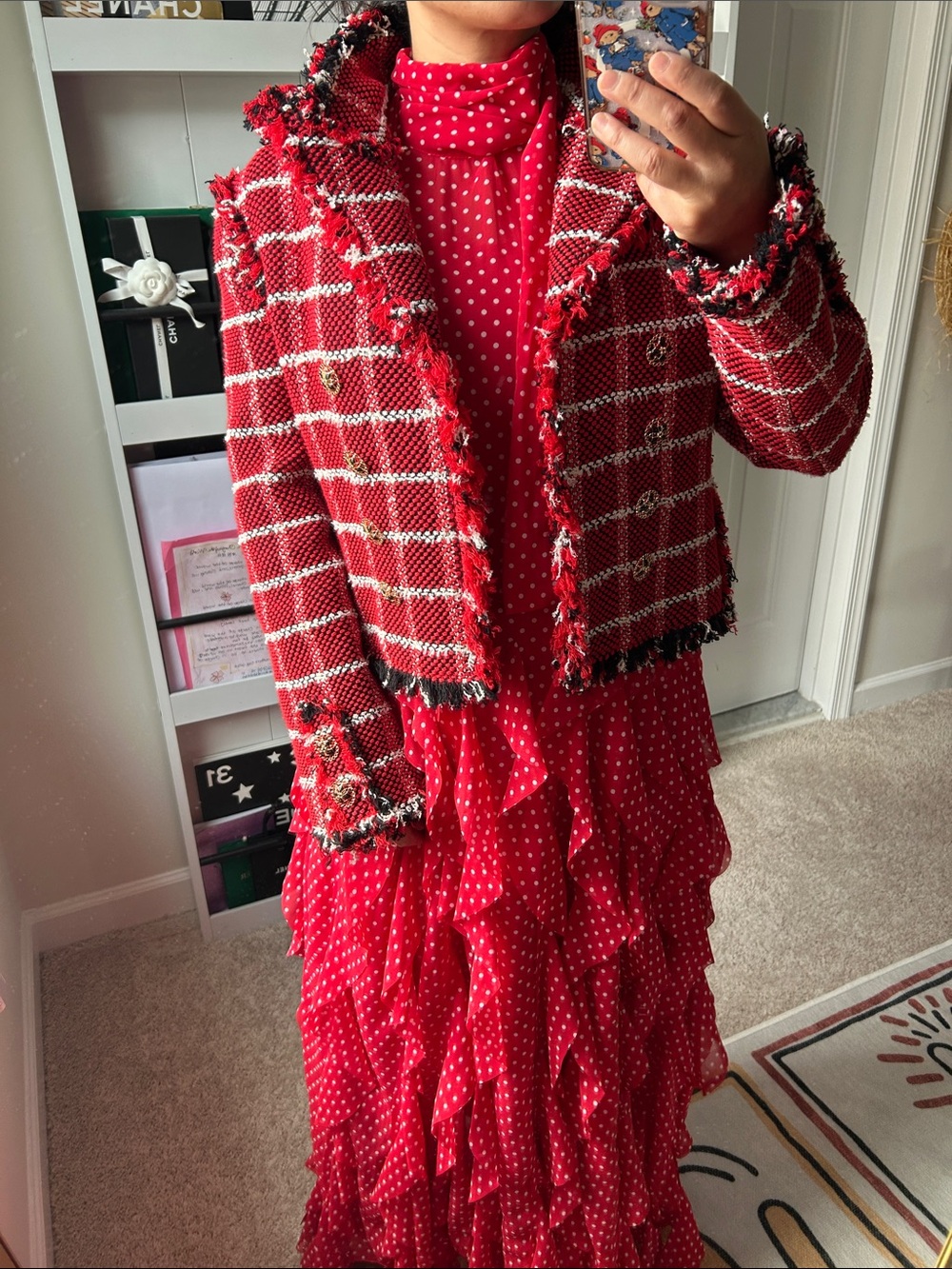 Zara tweed jacket. M